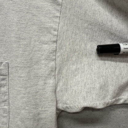 90s 00s vintage 古着　ビンテージ　BAYSIDE USA製　胸ポケット付き　ホワイト　バックプリント　