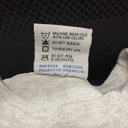 90s 00s vintage 古着　ビンテージ　BAYSIDE USA製　胸ポケット付き　ホワイト　バックプリント　