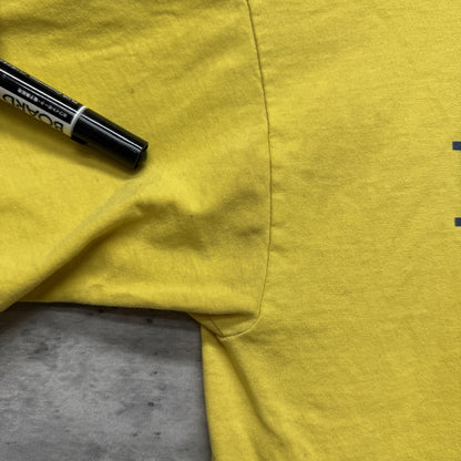 90s vintage 古着　ビンテージ　イマキュラータ大学　カレッジロゴ　イエロー　アメカジ　ストリート　スケーター