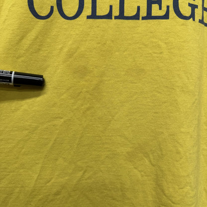 90s vintage 古着　ビンテージ　イマキュラータ大学　カレッジロゴ　イエロー　アメカジ　ストリート　スケーター