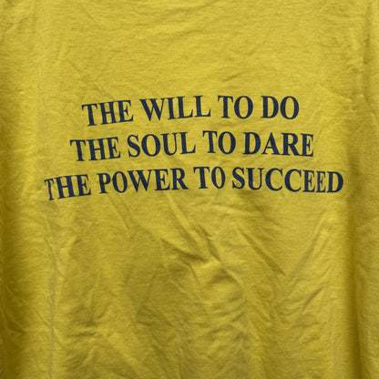 90s vintage 古着　ビンテージ　イマキュラータ大学　カレッジロゴ　イエロー　アメカジ　ストリート　スケーター