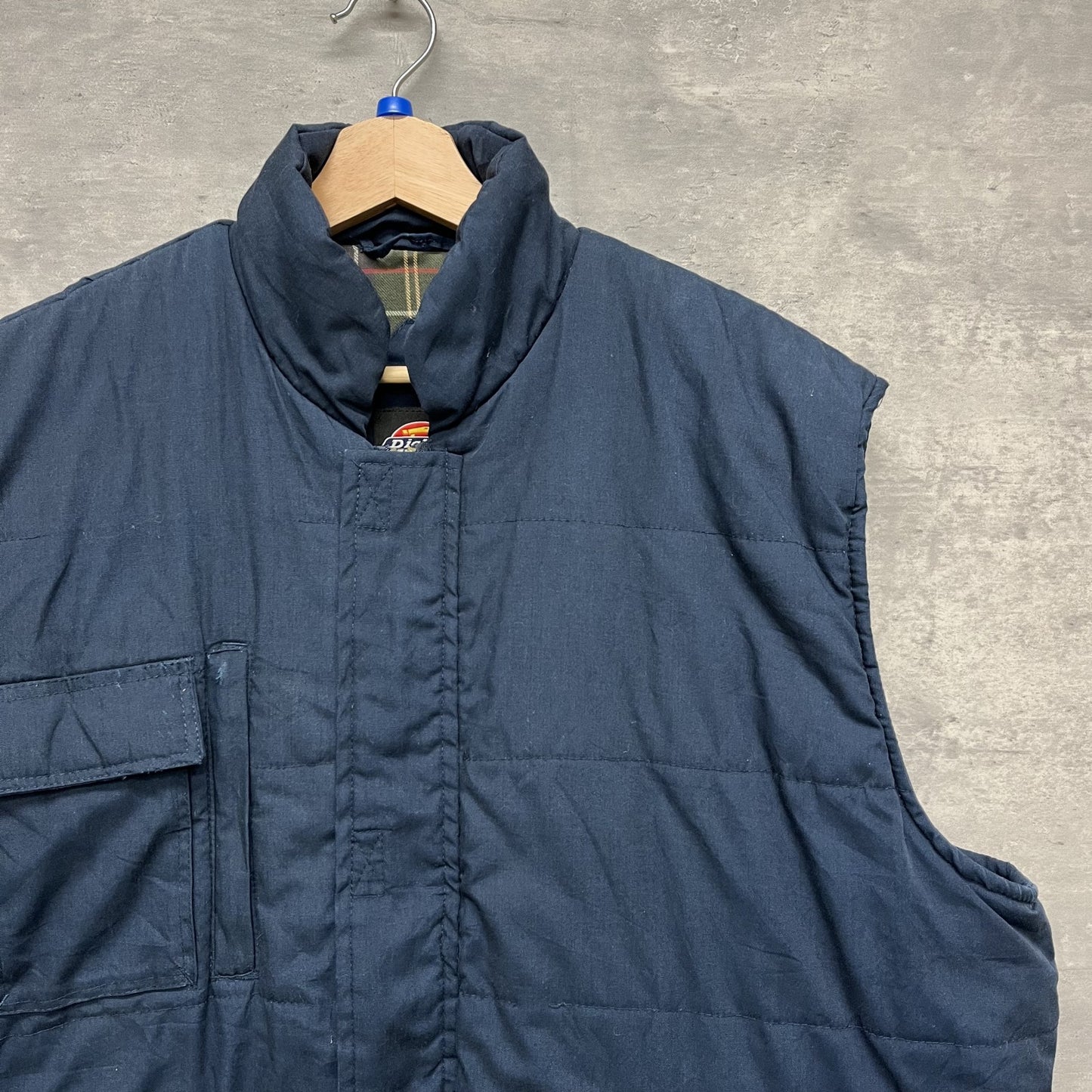 00s vintage 古着　ビンテージ　ディッキーズ　Dickies 　フルジップ　ネイビー　ストリート　シティ　アメカジ　ベスト