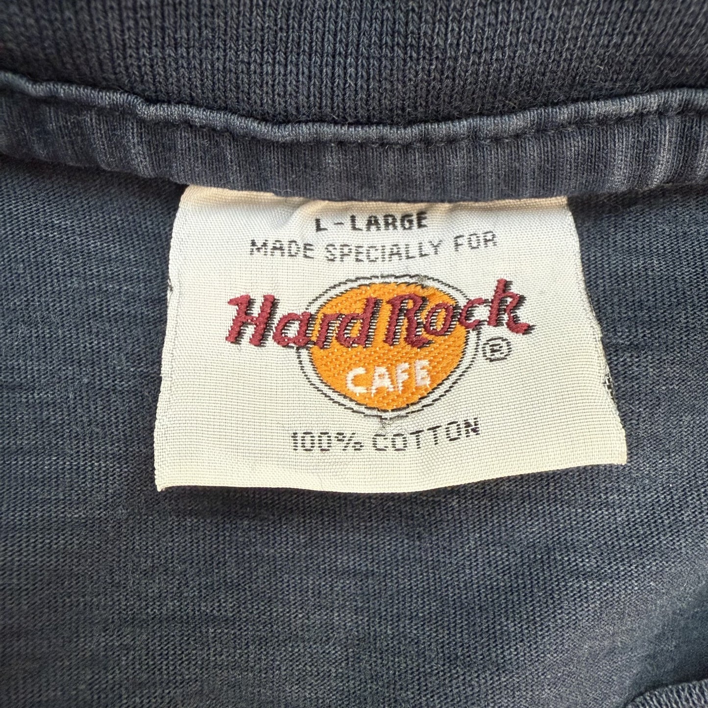 90s vintage 古着　ビンテージ　ハードロック　Tシャツ　カジュアル　シティ　フロントロゴ　HardRock