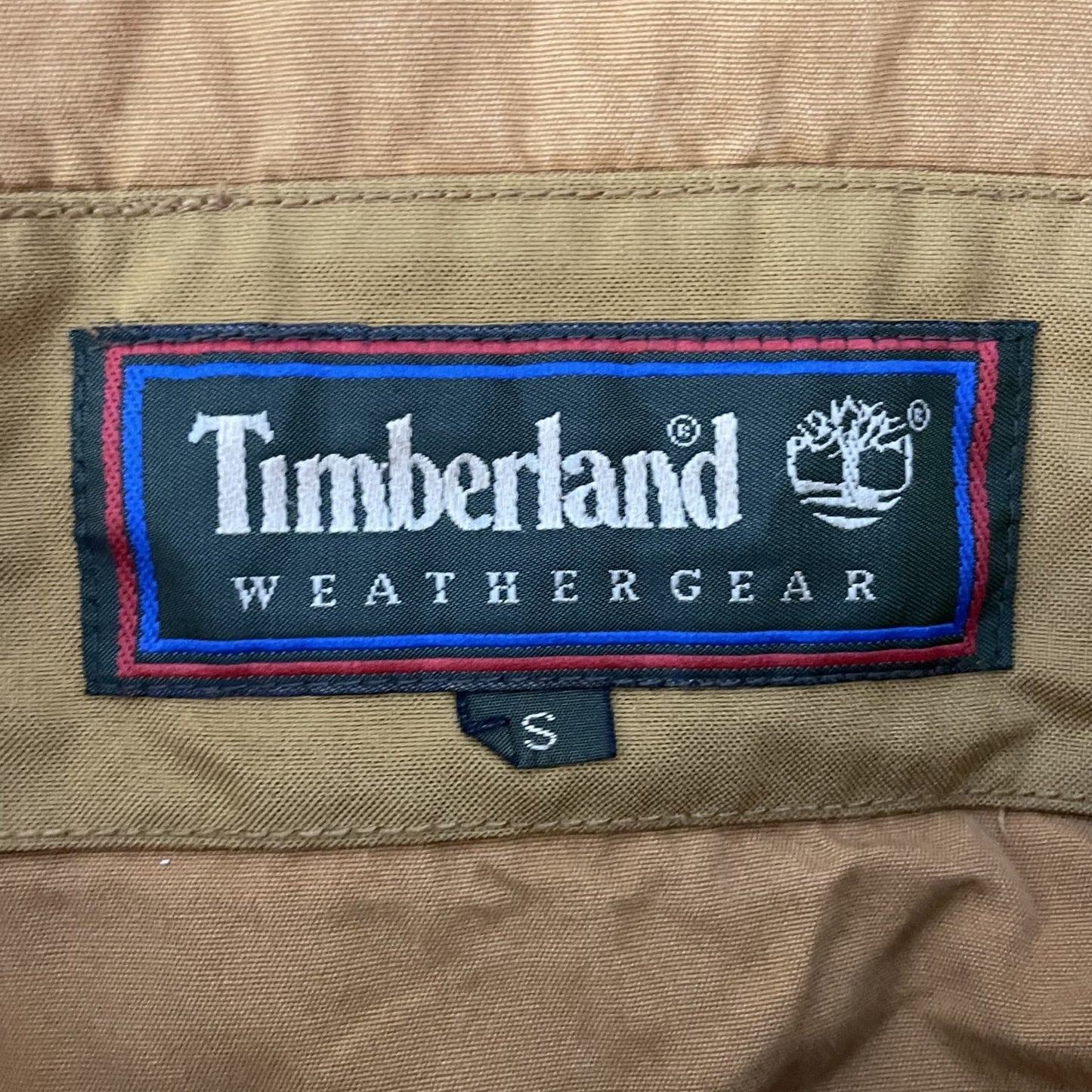 90s vintage 古着　ビンテージ　ティンバーランド　ロゴ　Timberland　ストリート　ハンティングジャケット　襟レザー　単色