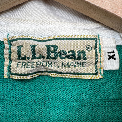 80s vintage 古着 L.L.Bean エルエルビーン ラガーシャツ XLサイズ 内タグ無し