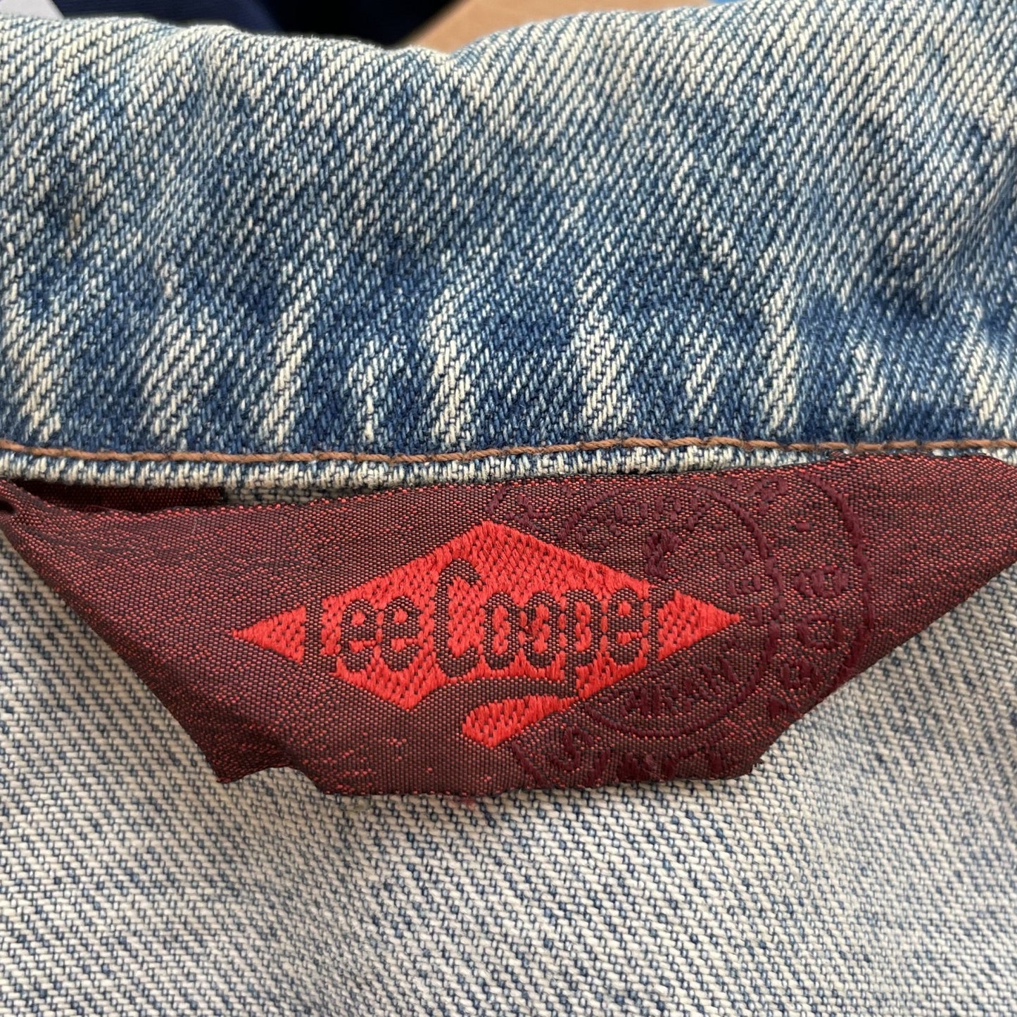 90s vintage 古着　ビンテージ　デニムジャケット　リークーパー　LeeCooper Gジャン　インディゴ　アメカジ