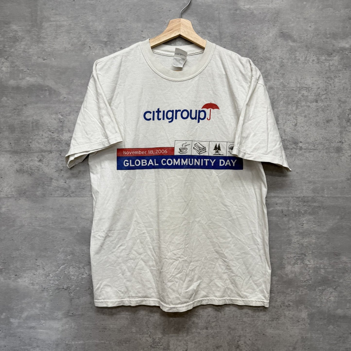 00s vintage 古着　ビンテージ　ギルダン　GILDAN Tシャツ　企業　カジュアル　ストリート　両面プリント