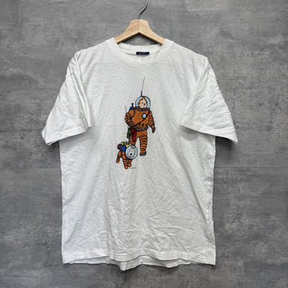 TINTIN タンタン　Tシャツ　キャラクター　カジュアル　ホワイト　メンズ