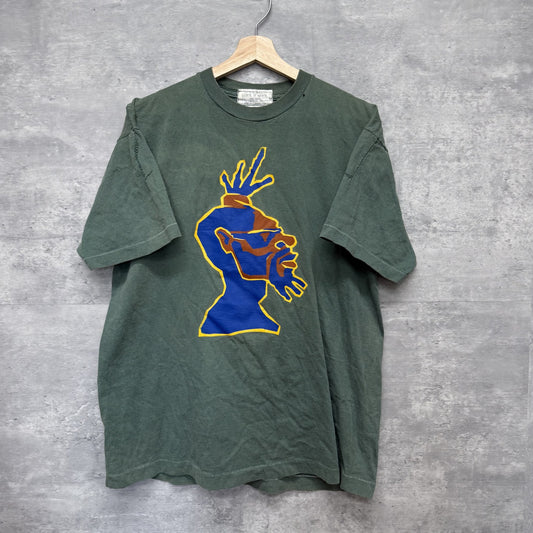 90s vintage 古着　ビンテージ 　Tシャツ　アメカジ　カジュアル　グリーン　メンズ