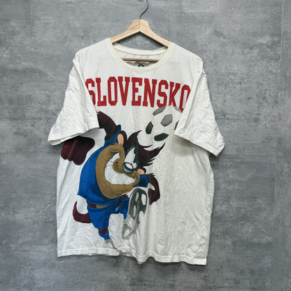 00s vintage 古着　ビンテージ　LooneyTunes ルーニ・テューズ　サッカー　キャラクター