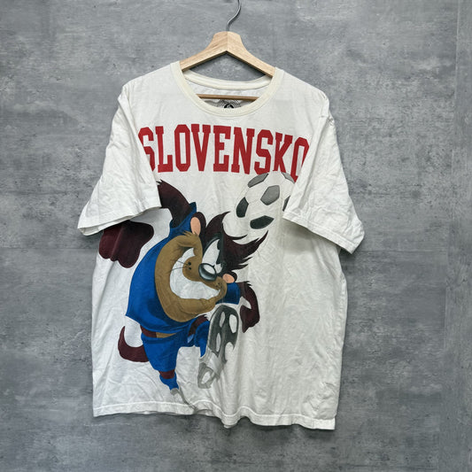 00s vintage 古着　ビンテージ　LooneyTunes ルーニ・テューズ　サッカー　キャラクター