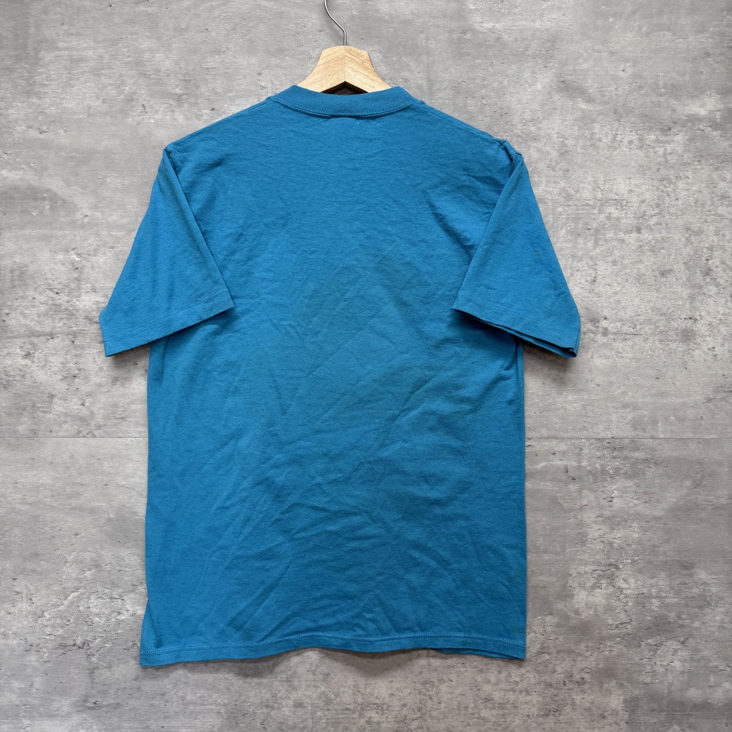 80s 90s vintage 古着　ビンテージ　Velva Sheen Tシャツ　ガーフィールド　キャラクター　アメリカ製　ライトブルー