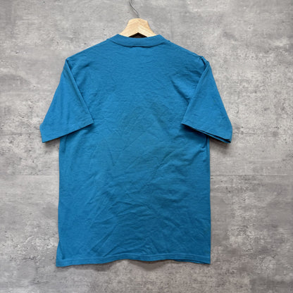 80s 90s vintage 古着　ビンテージ　Velva Sheen Tシャツ　ガーフィールド　キャラクター　アメリカ製　ライトブルー