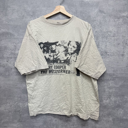 00s vintage 古着　ビンテージ　映画　ムービーTシャツ　フロントプリント　カジュアル　ベージュ