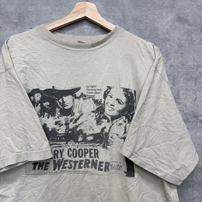 00s vintage 古着　ビンテージ　映画　ムービーTシャツ　フロントプリント　カジュアル　ベージュ