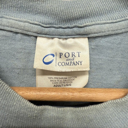 00s vintage 古着　ビンテージ　PORT and COMPANY Tシャツ　カジュアアル　スカイブルー