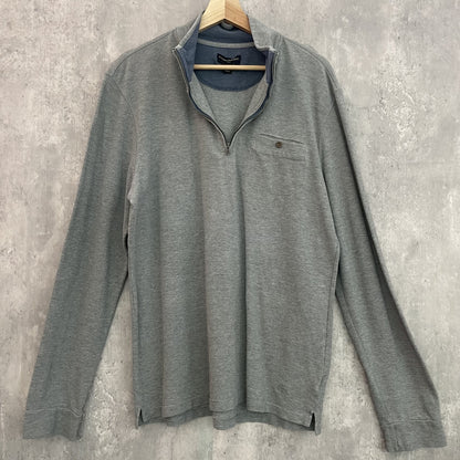 00s vintage 古着　ビンテージ　バナナリパブリック　BANANA REPUBLIC ハーフジップ　長袖