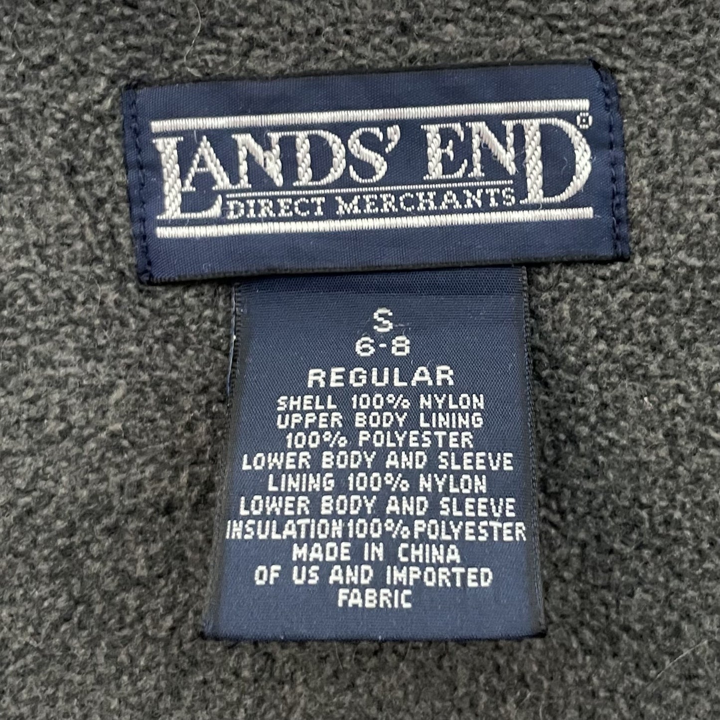 90s vintage 古着　ビンテージ　ランズエンド　 LAND'SEND　ストームジャケット　裏地フリース　ストア系　マウンテン