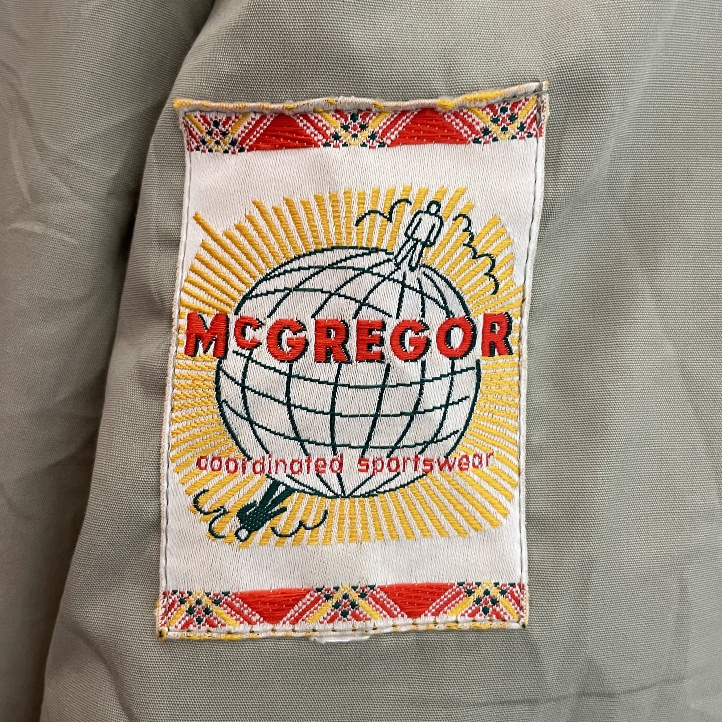 80s vintage 古着　ビンテージ　マックレガー　MCGREGOR フルジップ　裏地メッシュ　ブランド