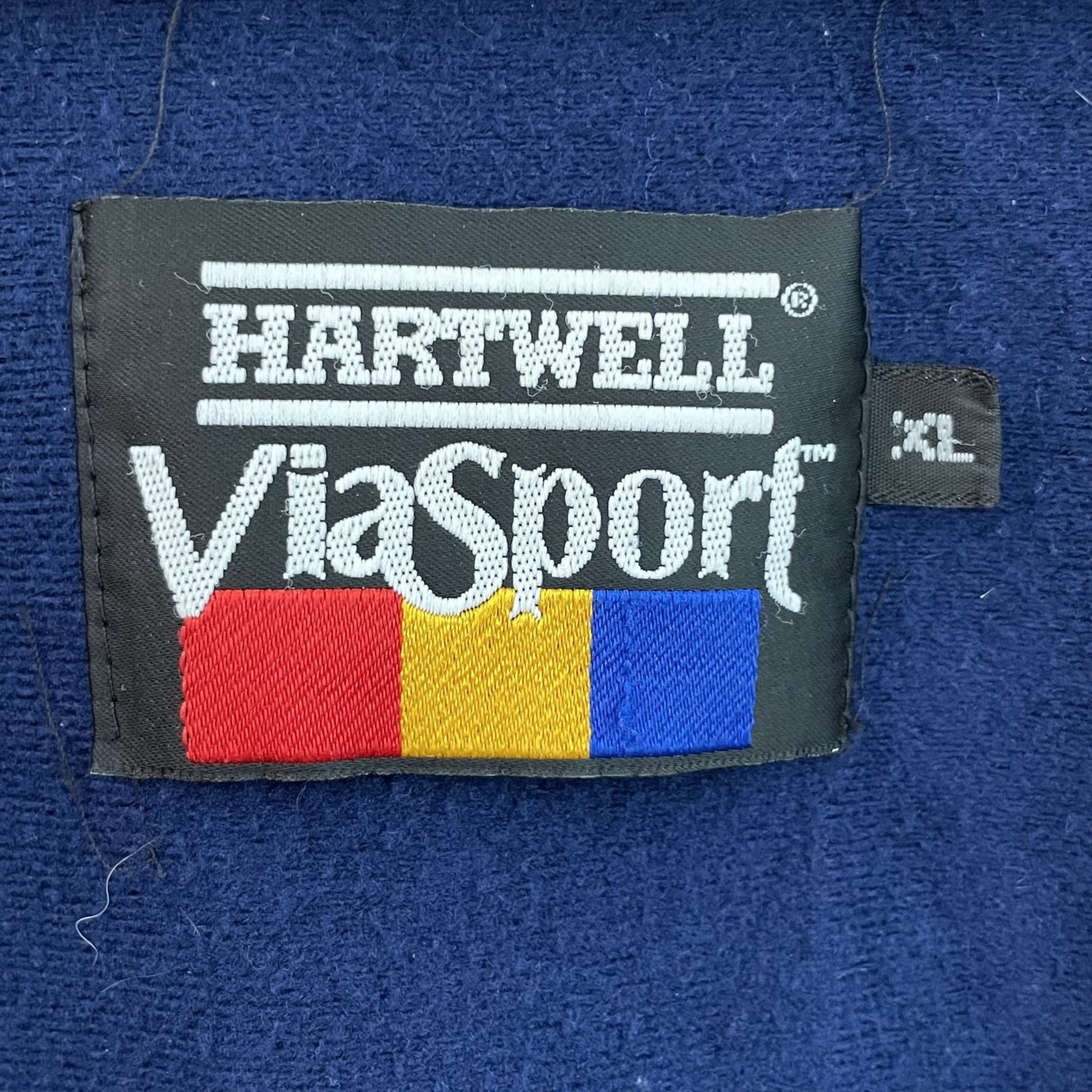 80s vintage 古着　ビンテージ　USA製　HARTWELL viasport ナイロン　ブルゾン　フロント刺繍