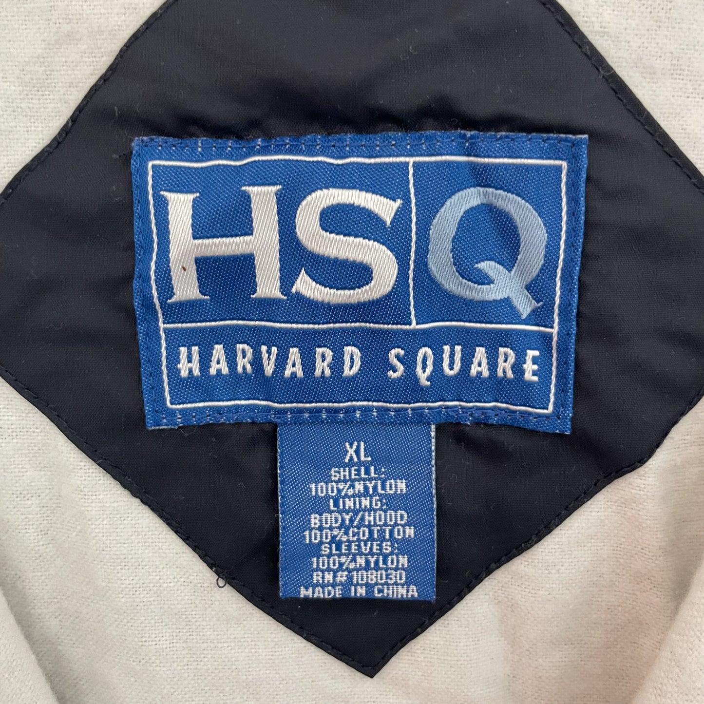 90s vintage 古着　ビンテージ　HARVARD SQUARE アノラック　フロントプリント　パーカージャケット