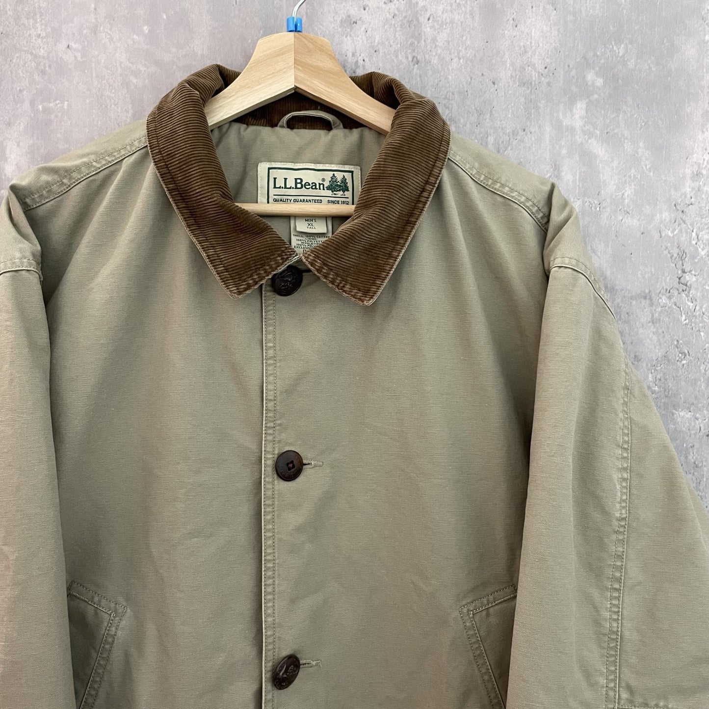 90s vintage 古着　ビンテージ　エルエルビーン　L.L.Bean アウトドア　ハンティングジャケット　襟コーデュロイ　メンズ