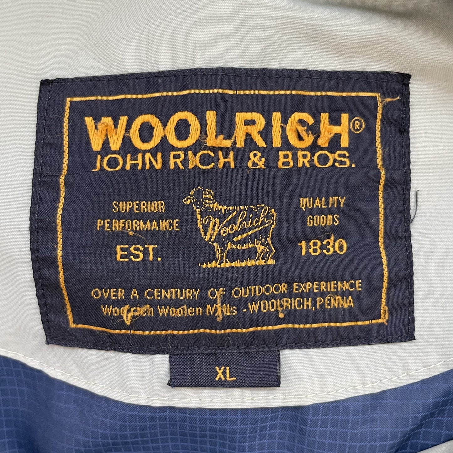 90s vintage 古着　ビンテージ　ウールリッチ　WOOLRICH 　アウトドア　フルジップ　ラグランスリーブ　ブルゾン