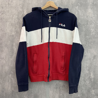 00s vintage 古着　ビンテージ　フィラ　FILA パーカー　フルジップ　バックロゴ　メンズ