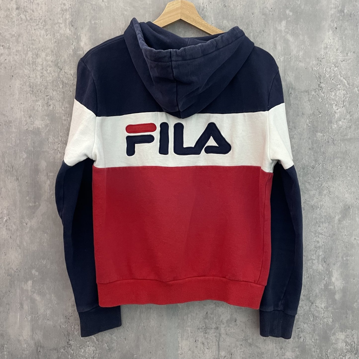 00s vintage 古着　ビンテージ　フィラ　FILA パーカー　フルジップ　バックロゴ　メンズ