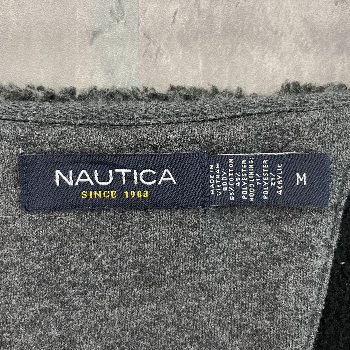 00s vintage 古着　ビンテージ　ノーティカ　NAUTICA フルジップ　パーカー　無地　フードボア