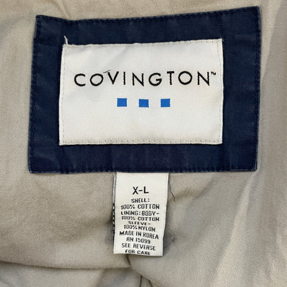 00s vintage 古着　ビンテージ　COVINGTON ナイロン　ブルゾン　スイング　ドリズラー　ネイビー