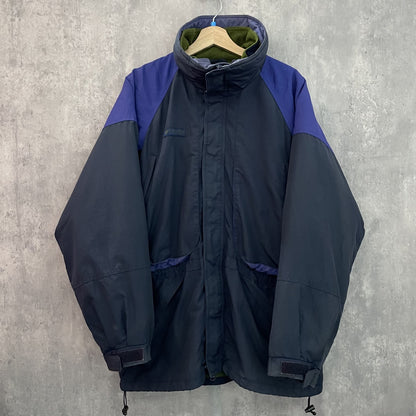 90s vintage 古着　ビンテージ　コロンビア　Columbia フリースジャケット付　ダブルジップ　ツートンカラー　アウトドア