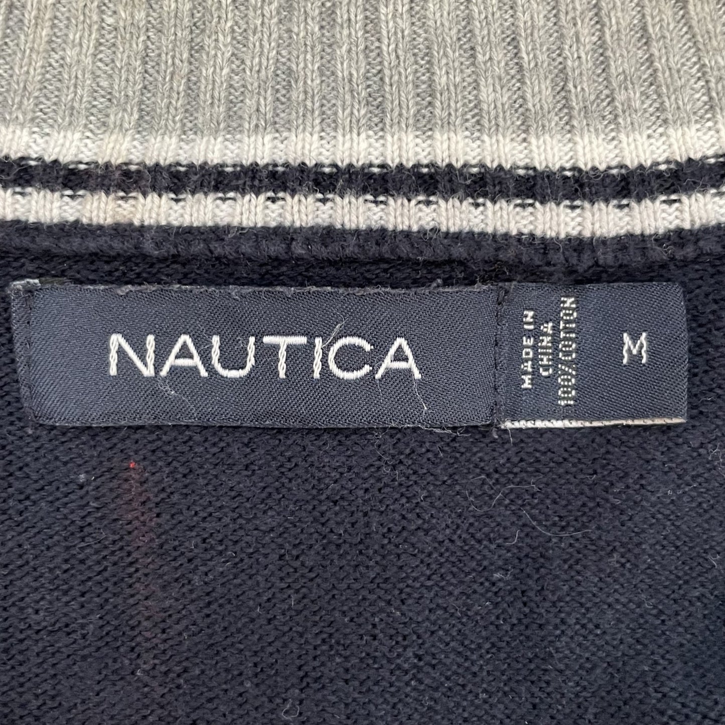 00s vintage 古着　ビンテージ　ノーティカ　NAUTICA　 ハーフジップ　長袖シャツ　無地　ロングスリーブ