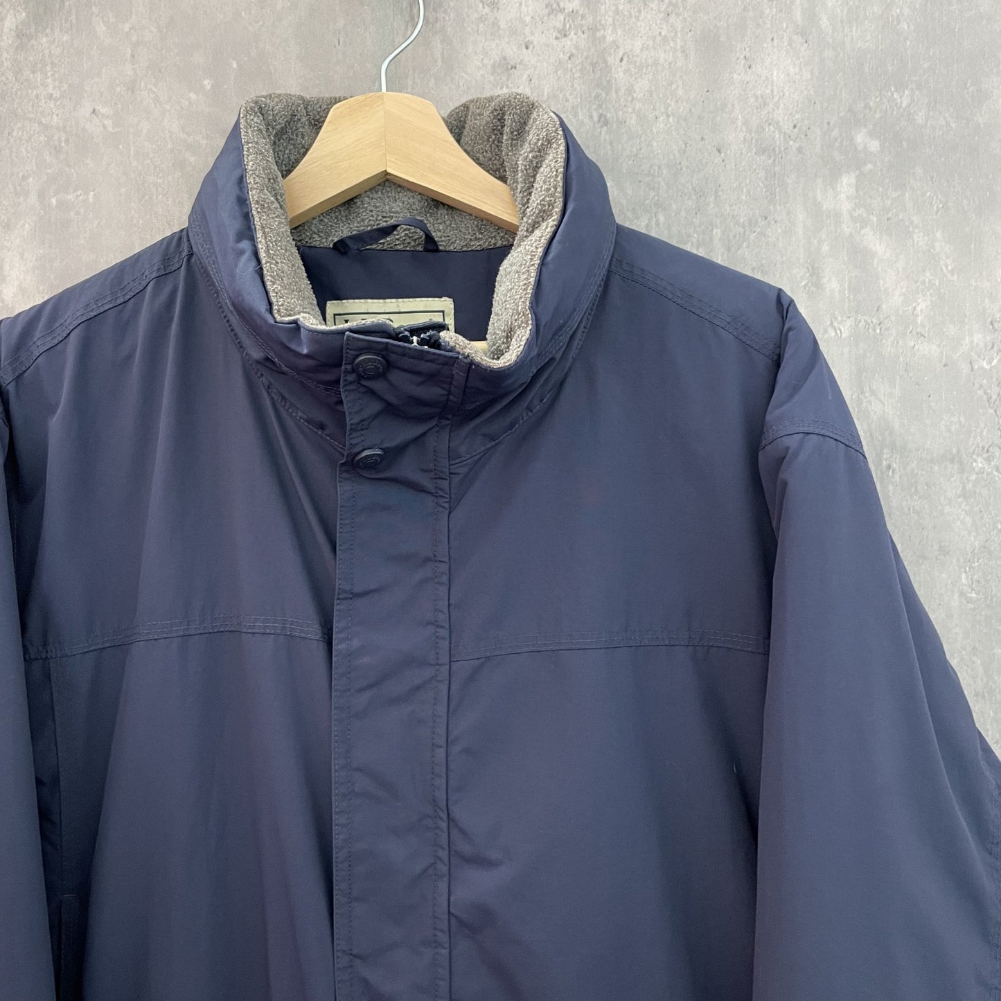 90s vintage 古着　ビンテージ　エルエルビーン　L.L.Bean マウンテンパーカー　ダブルジップ　ネイビー　オーバーサイズ