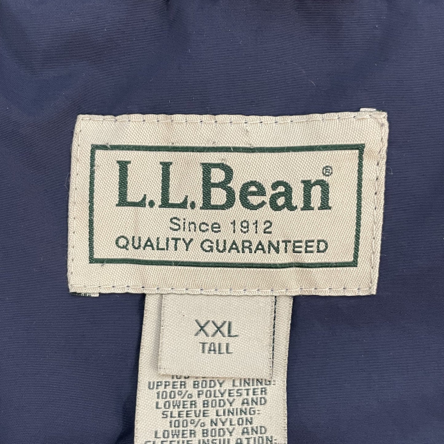 90s vintage 古着　ビンテージ　エルエルビーン　L.L.Bean マウンテンパーカー　ダブルジップ　ネイビー　オーバーサイズ