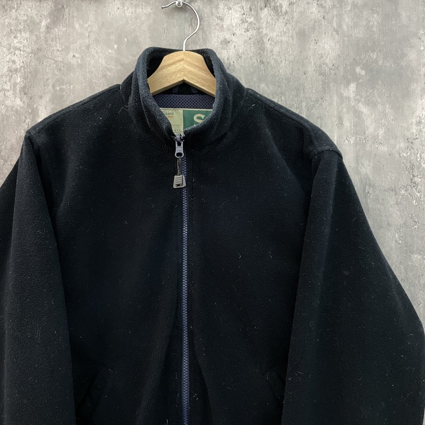 90s vintage 古着　ビンテージ　wearGuard 無地　フリースジャケット　フルジップ　裏地メッシュ　モノトーン