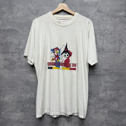 90s vintage 古着　ビンテージ　B&C フロントプリント　シティ　カジュアル　オーバーサイズ　ホワイト