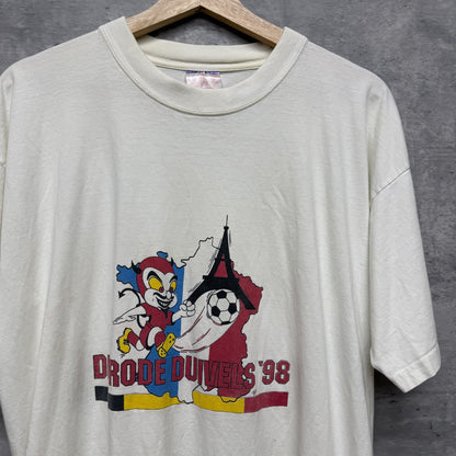 90s vintage 古着　ビンテージ　B&C フロントプリント　シティ　カジュアル　オーバーサイズ　ホワイト