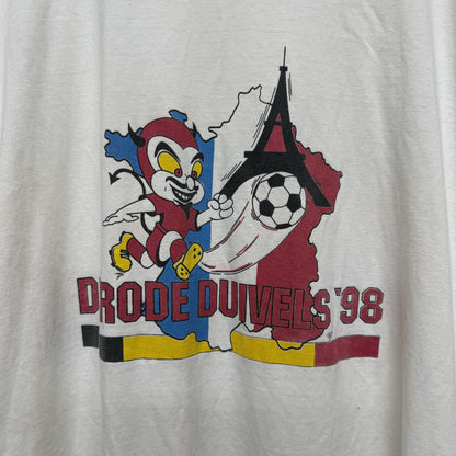 90s vintage 古着　ビンテージ　B&C フロントプリント　シティ　カジュアル　オーバーサイズ　ホワイト