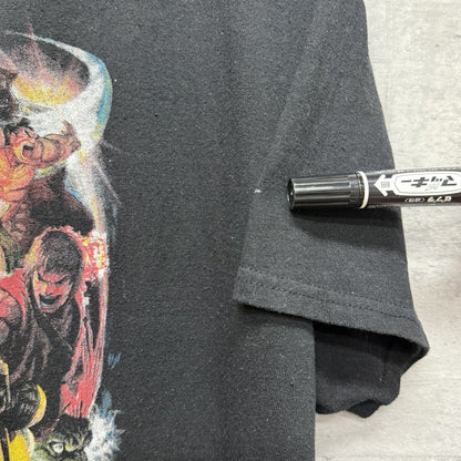 00s vintage 古着　ビンテージ　キャラクター　アニメ　プレステ　ゲーム　ストリートファイター　ブラック　Brisco Brands