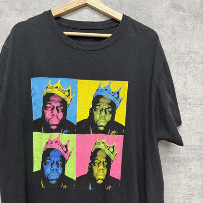 00s vintage 古着　ビンテージ　THE Notorious BIG ラッパー　ストリート　プリント　ビギー　バンドT