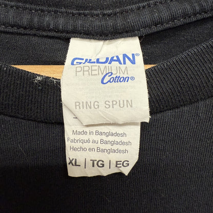 00s vintage 古着　ビンテージ　ギルダン　GILDAN ワンポイントプリント　ストリート　スケーター　ブラック