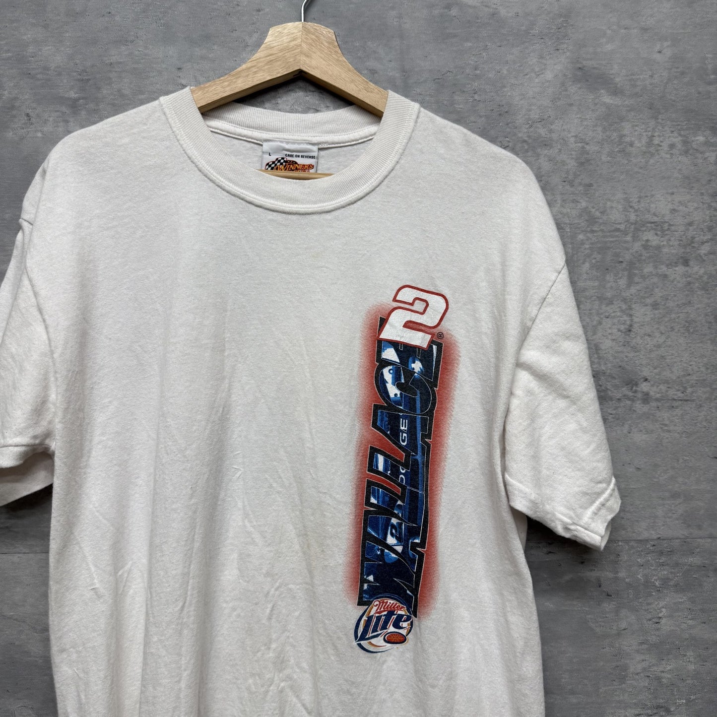 90s vintage 古着　ビンテージ　モーター系　ストリート　両面プリント　WINNER'S CIRCLE ホワイト