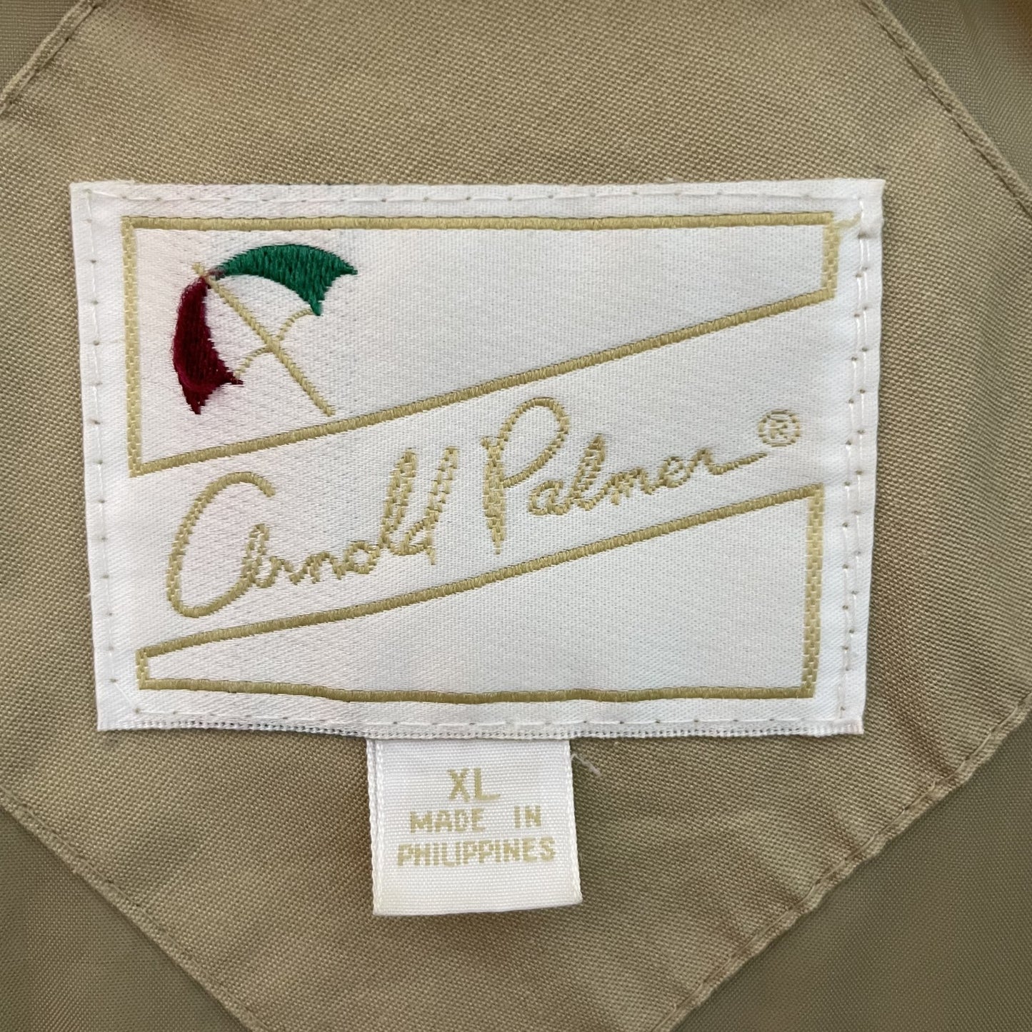 90s vintage 古着　ビンテージ　ArnoldPalmer ブルゾン　リブ切り返し　フルジップ　ダービージャケット