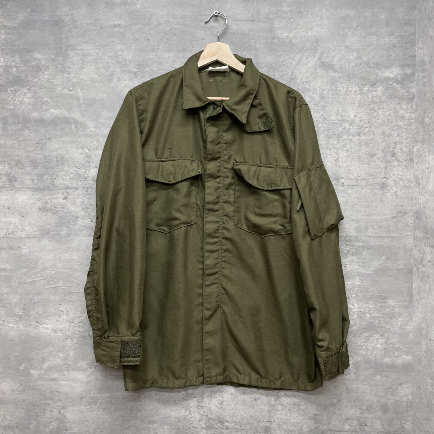 70s vintage usarmy military ミリタリー　ビンテージ　古着　オリーブ　ノーメリック　ヘリクルーシャツ　army