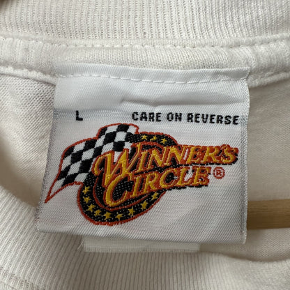 90s vintage 古着　ビンテージ　モーター系　ストリート　両面プリント　WINNER'S CIRCLE ホワイト