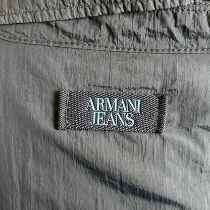 00s vintage 古着　ビンテージ　ARMANIJEANS アルマーニジーンズ　ナイロンジャケット　ブラック　Sサイズ