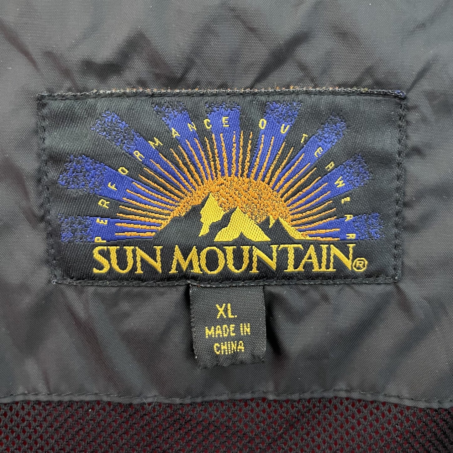 90s vintage 古着　ビンテージ　ナイロン　ブルゾン　裏地メッシュ　無地　SUNMOUNTAIN