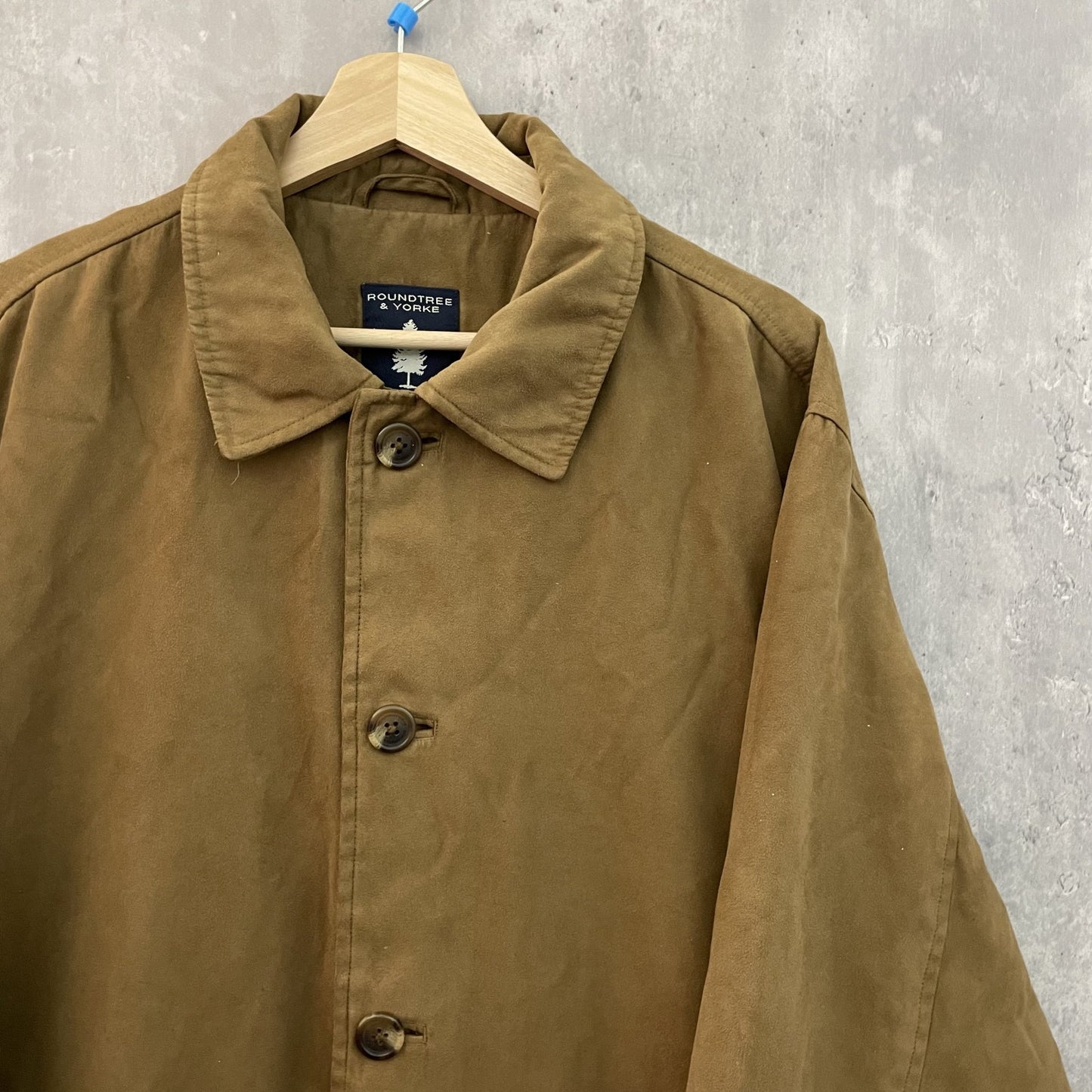 00s vintage 古着　ビンテージ　ROUNDTREE&YORKE ベロア　ハンティングジャケット　カバーオール　無地　