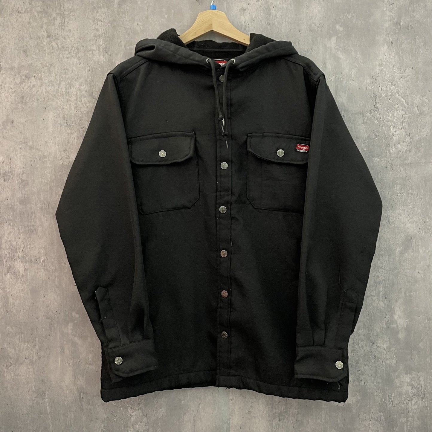 00s vintage 古着　ビンテージ　ラングラー　wrangler ワーク系　アウトドア　単色　内側フリース　フーディー